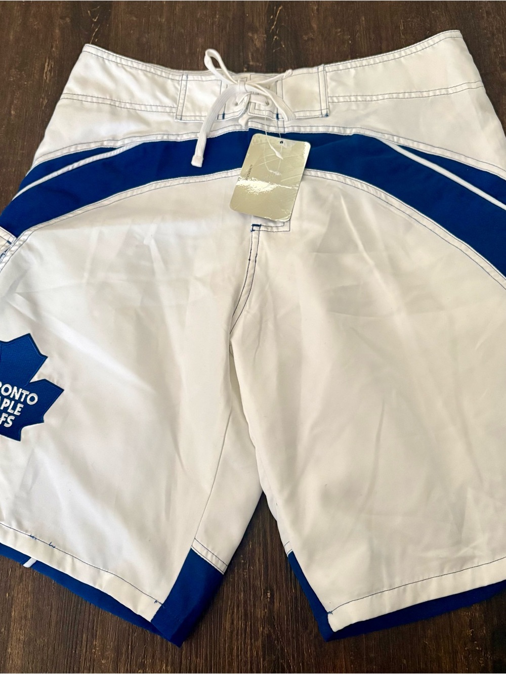 NHL White and Blue Men’s Swim Trunks